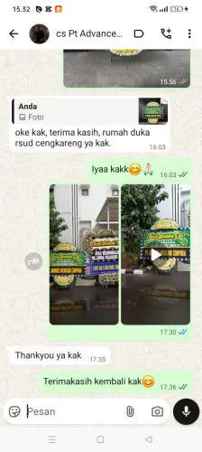 Testimonial Papan Bunga Pernikahan cibubuan
