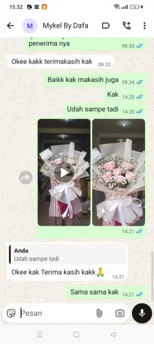 Testimonial Buket Bunga cibubuan