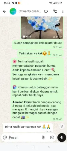 Testimonial Standing Flower cibubuan